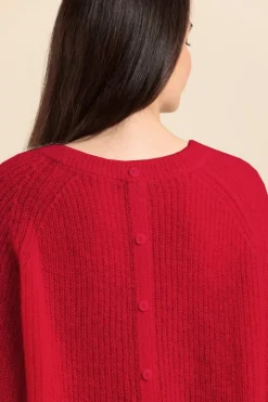 Femme Mat de Misaine pull TOPAZO avec dos boutonné