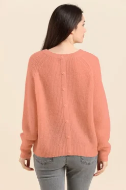 Femme Mat de Misaine pull TOPAZO avec dos boutonné