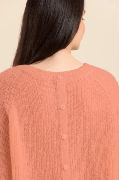 Femme Mat de Misaine pull TOPAZO avec dos boutonné