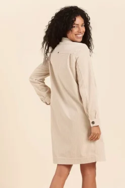 Femme Mat de Misaine Robe chemise en velours