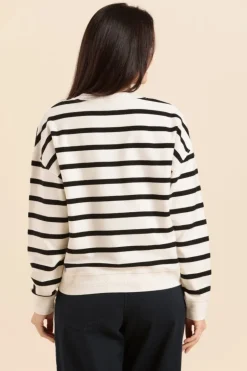 Femme Mat de Misaine sweat MIKELI rayé