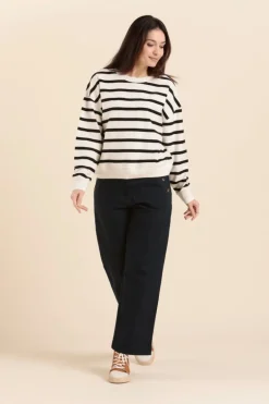 Femme Mat de Misaine sweat MIKELI rayé