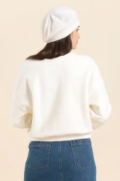 Femme Mat de Misaine sweat MORITZ en molleton peluche