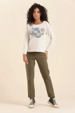 Femme Mat de Misaine tee-shirt MOLITO motif algues