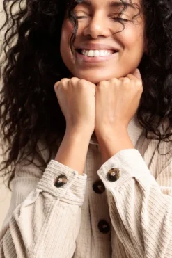 Femme Mat de Misaine veste courte en velours VINTA